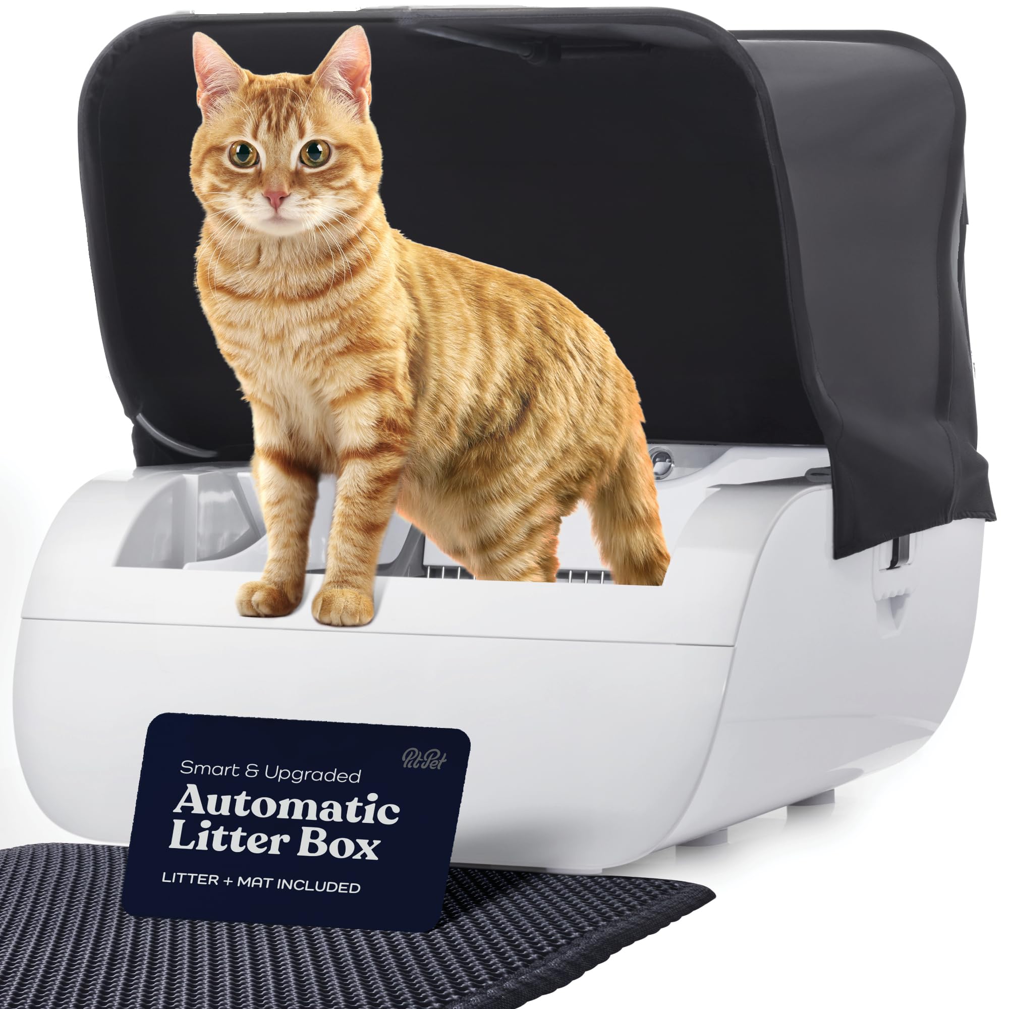 SmartSift CleanEase Cat Litter Box - Odor Control & Self-Cleaning