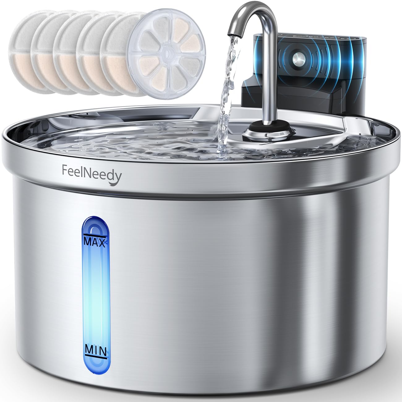 SmartFlow Wireless Cat Water Fountain 3.5L with 6 Filters