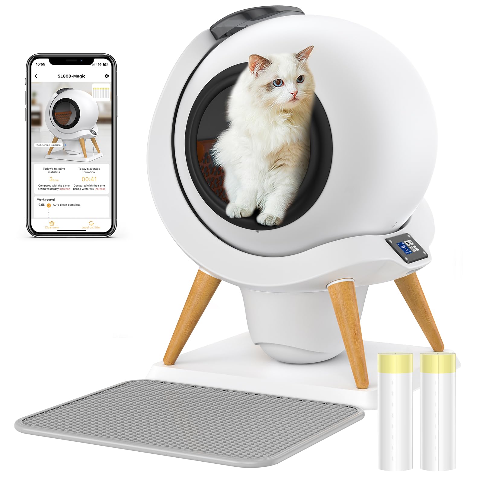 SmartClean Litter Box: App-Controlled and Odor-Free