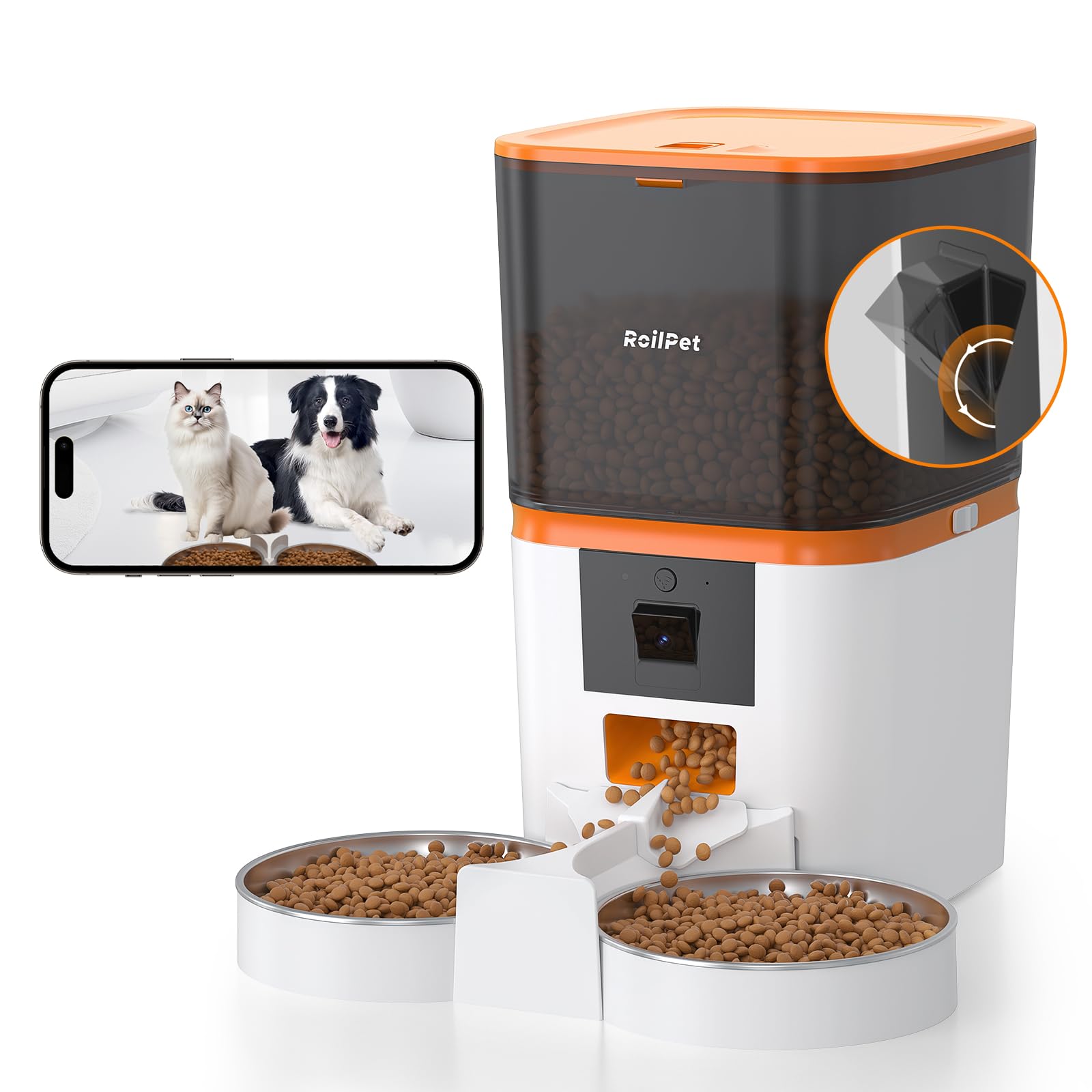 SmartFeed 6L Dual-Cat Dispenser with HD Cam