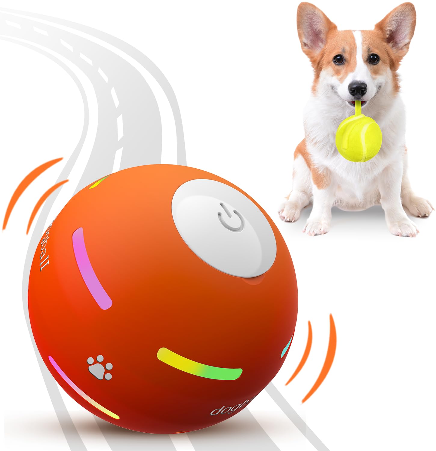 PetDroid FunSpheres 2026 - USB Rechargeable Dog Play Ball