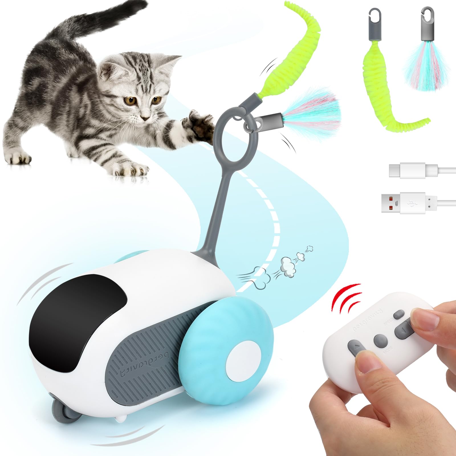 Turbo Tail 3.0 Enhanced Cat Chase Toy