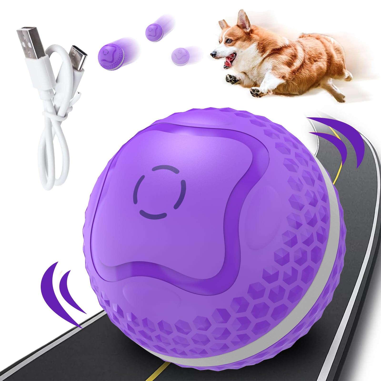 PeppyPaws Smart Rolling Dog Ball