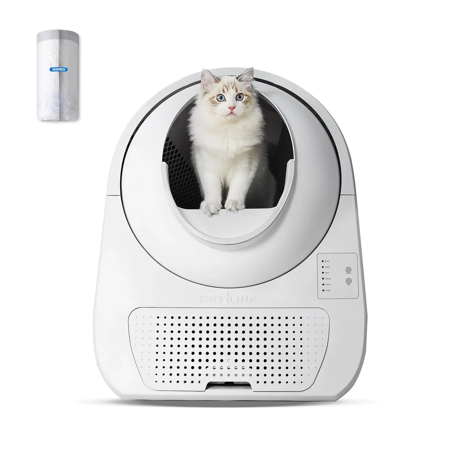 Self cleaning automatic cat litter box for large cats