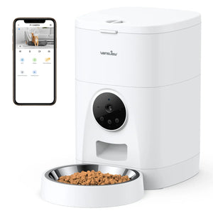 Wansview 4L automatic pet feeder with 2K camera for dogs and cats