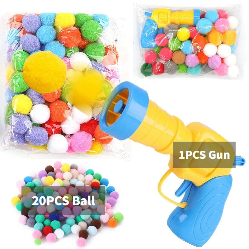 Pompom Cat Ball Shooter - Indoor Play Toy