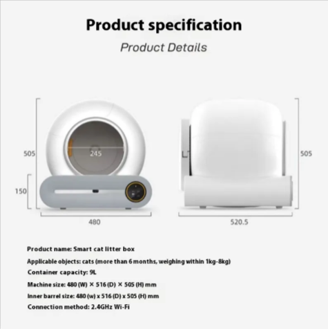 Auto-Clean Smart Cat Litter Box