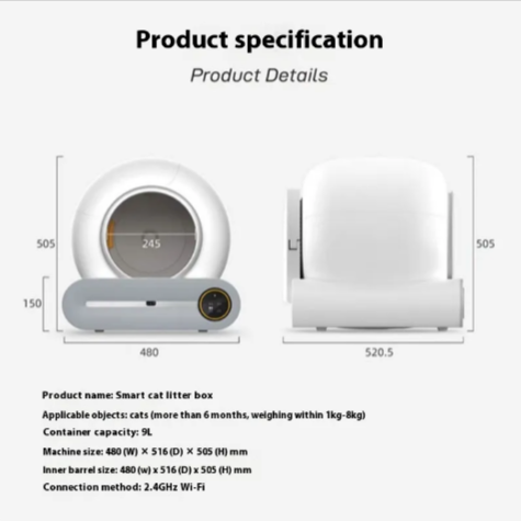 Auto-Clean Smart Cat Litter Box