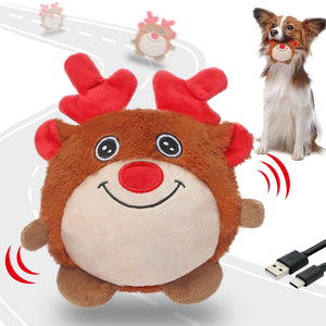 Senneny Rechargeable Interactive Dog Ball - Reindeer Cover