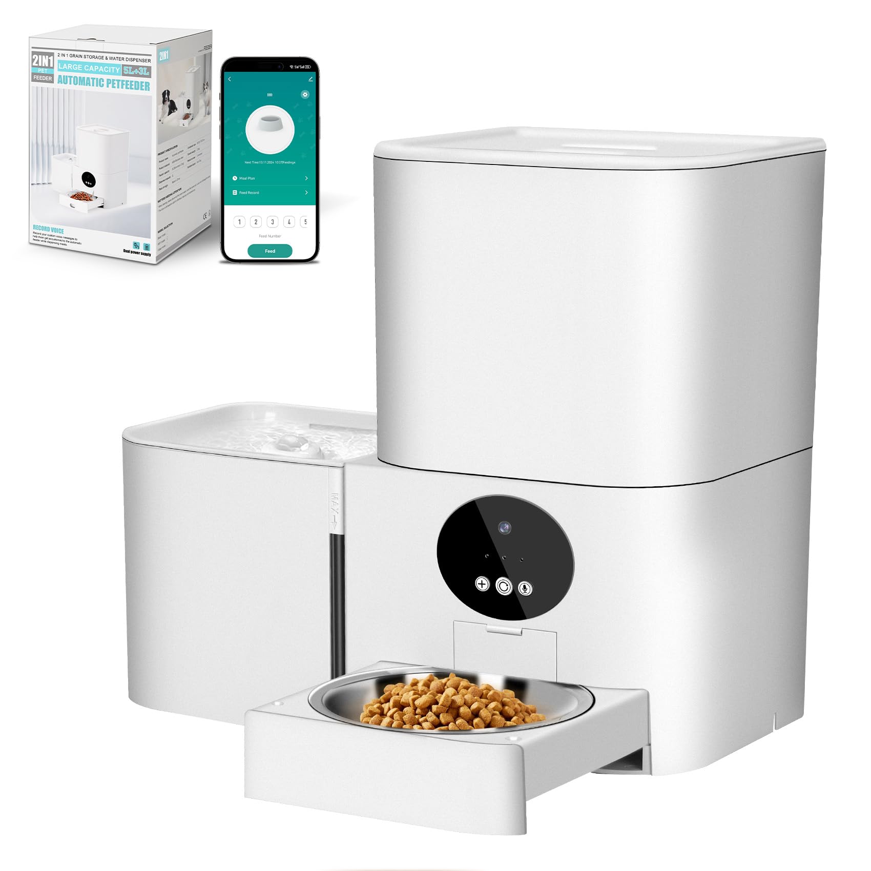 SmartServe Pet Feeder & Water Dispenser