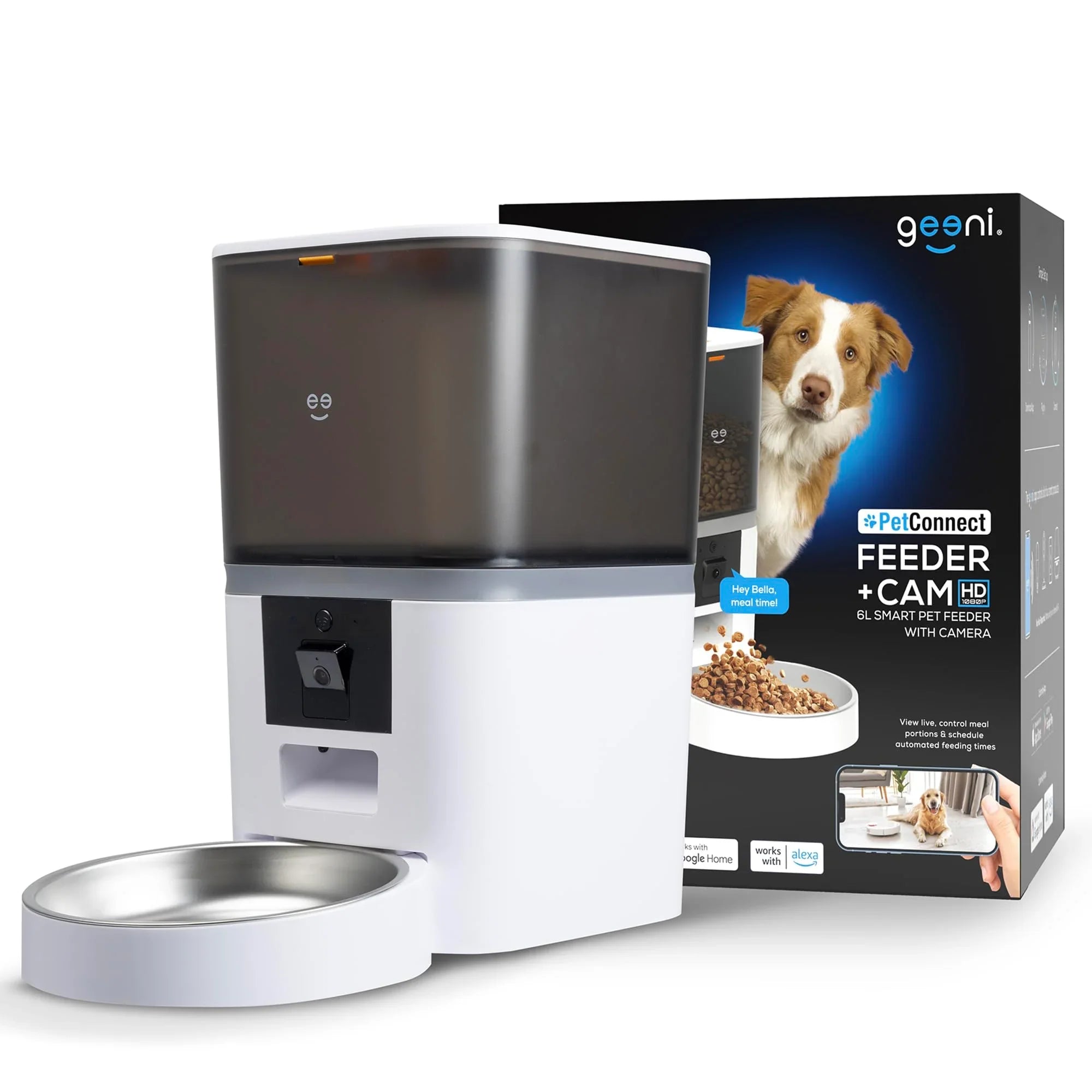 6L Smart Pet Feeder with 1080p HD Camera